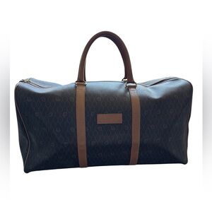 Rare Vintage Christian Dior Honeycomb Boston Duffle Bag 21” Monogram Travel